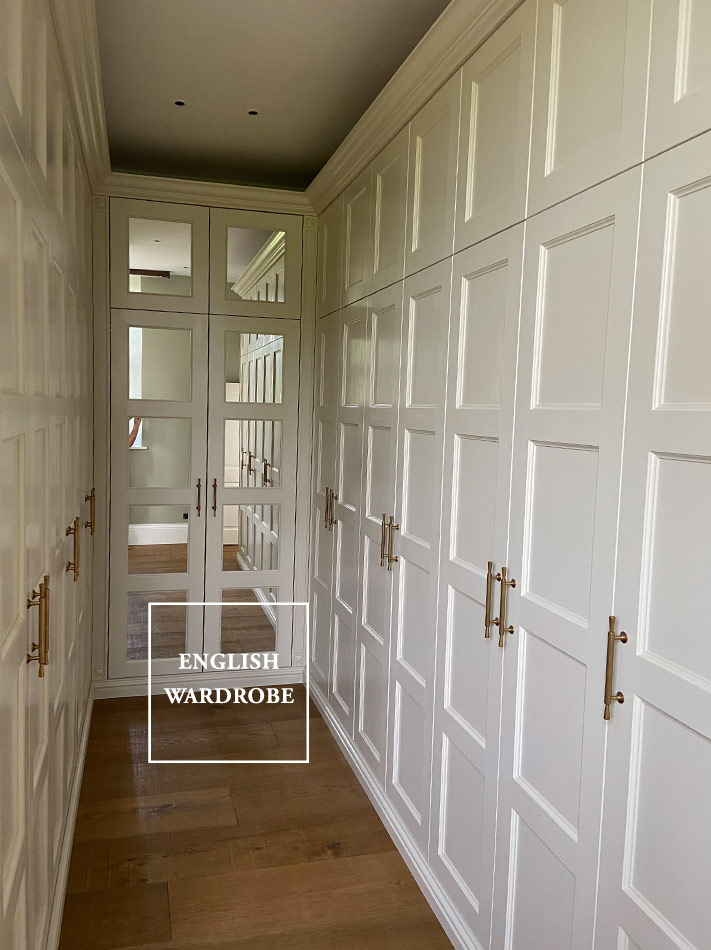 Edwardian Wardrobes In Traditional Dressing Room